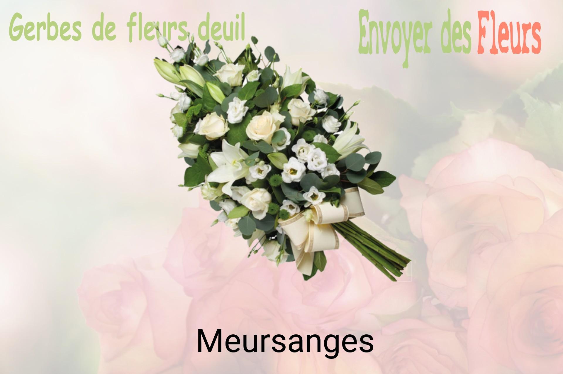 Gerbe de fleurs de deuil livrée à Meursanges